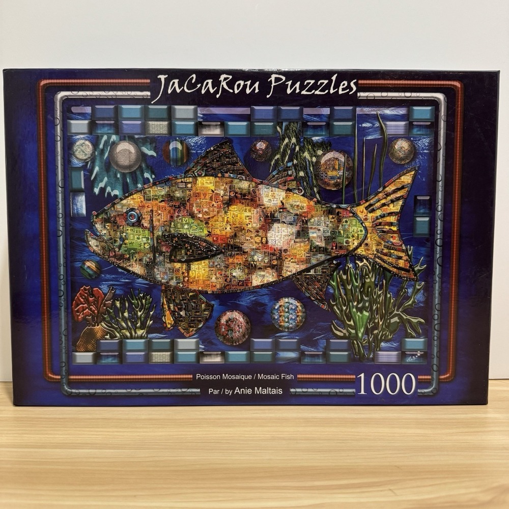 JaCaRou Puzzles Mosaic Fish By Anie Maltais 1000 Jigsaw Puzzle Poisson Mosaique